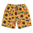 thumbnail image 5 of Goofa Bohemian Sunflower Printed Mens Swim Trunks Summer Quick Dry Short Beach Swimwear Bathing Suits-3X-Large, 5 of 9