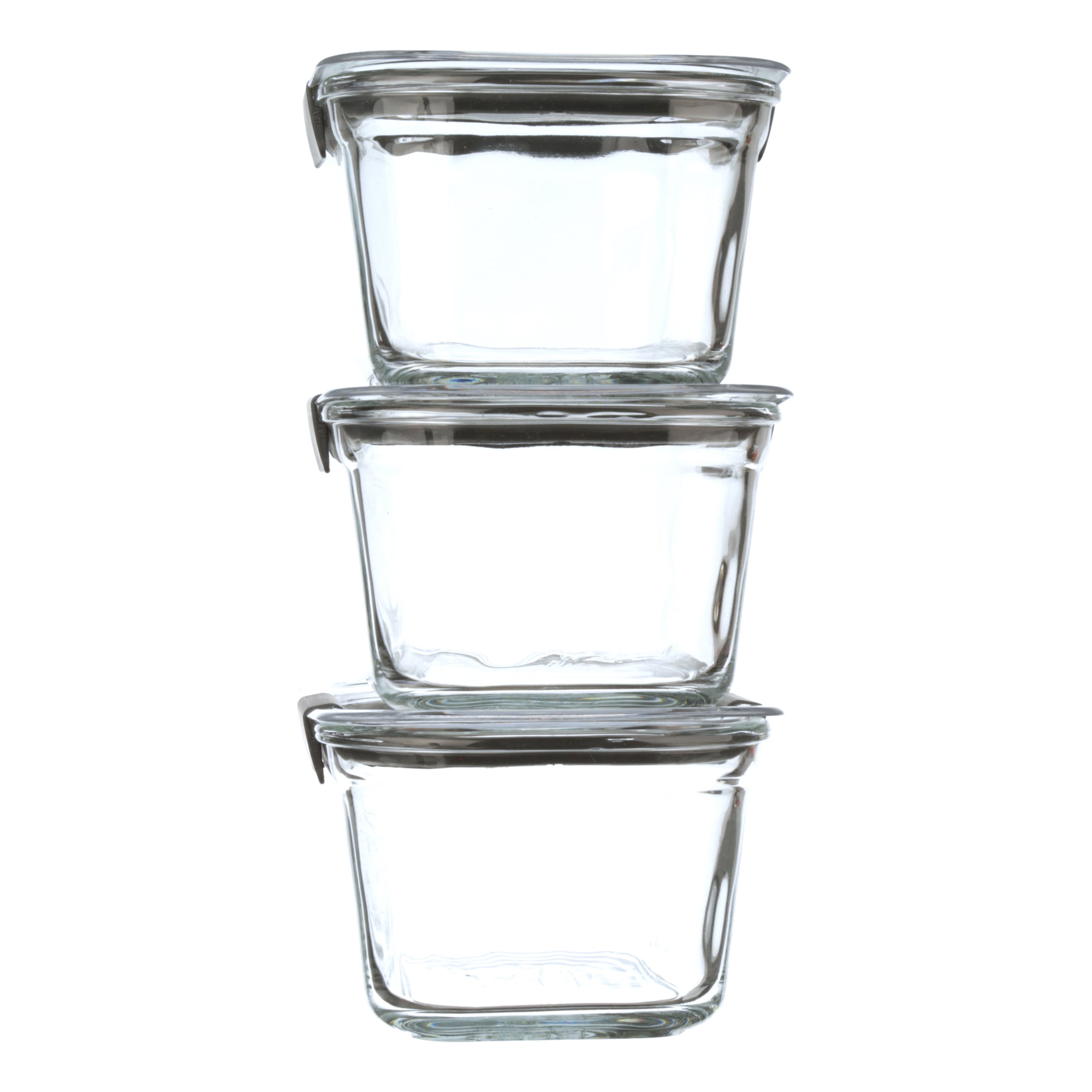 4.7 Cup Medium Stain-Proof Food Storage Container, Set of 2 Glass