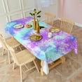 thumbnail image 3 of Colorful Tie Dye Pattern Rectangle Tablecloth 60"x102",Waterproof Polyester Rectangle Table Cloth, Wipeable Spillproof Polyester Tablecloth for Dining, Camping, Indoor and Outdoor, 3 of 6