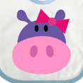 thumbnail image 4 of Inktastic Girl Hippo Girls Baby Bib, 4 of 4