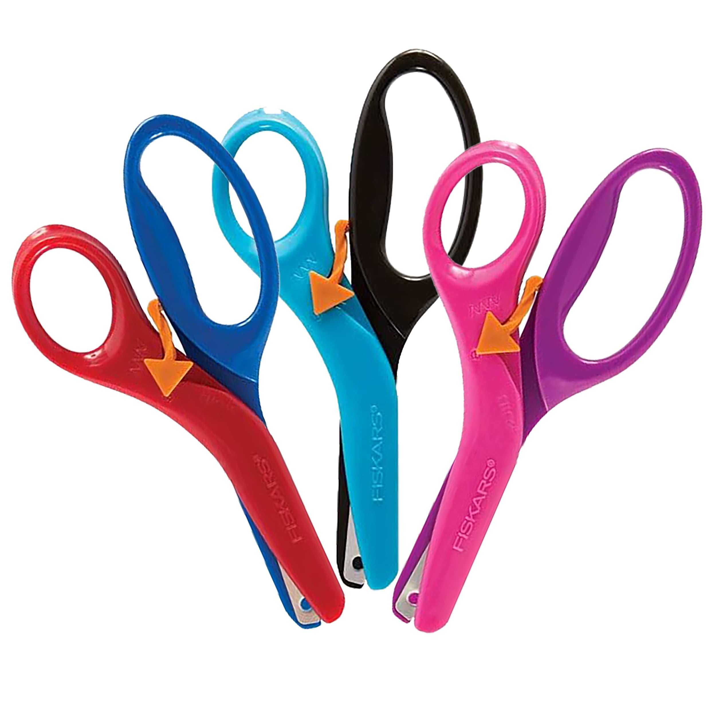  Fiskars Training Scissors for Kids 3+ with Easy Grip (6-Pack) - Toddler  Safety Scissors for School or Crafting - Back to School Supplies