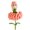 Orange, variant on Hand Crocheted Carnation Flower Fairy Bouquet, Handmade Woven Artificial Flower, for Home Decor Table Centerpiece, Gift for Craft Lovers