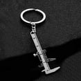 thumbnail image 7 of FRCOLOR  3 Pcs Key Chain Vernier Caliper Tiny Keychain Portable Silver, 7 of 7