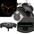 thumbnail image 5 of Reloj despertador con doble campana de 4 pulgadas para personas que duermen mucho, retroiluminación, reloj despertador antiguo con pilas para dormitorios (negro), 5 of 5