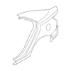 Genuine OE Kia Quarter Panel - 71504-1MC10