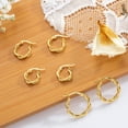 thumbnail image 6 of YEUOYEA 3 Pairs Small Gold Hoop Earrings Set for Women, 14K Gold Plated Hypoallergenic Huggie Hoops, Jewelry Gift, 6 of 7