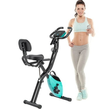 Nestfair  Fitness Upright and Recumbent X-Bike with 10-Level Adjustable Resistance Blue