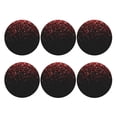 thumbnail image 2 of Bingfone Vintage Red Glitter1 Leather Drinks Coasters With Set Of 6,Suitable For Home Kitchen,Coffee Cup Coasters Home Gift, 2 of 9