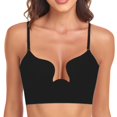 thumbnail image 4 of Women Solid Low Back Bras Underwired U Shape Backless Bras Multiple Convertible Straps Underwire Bra, 4 of 6
