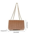 thumbnail image 3 of FENOHREFE Women Clutches Small Square Bag Simple Shoulder Bag Fashion Chain Strap Messengers Bag Female Casual Crossbody Bag, 3 of 8