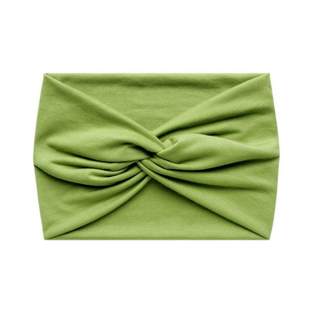 Diadema de yoga elástica ancha de 18 cm de color liso para mujer - Cinta deportiva que absorbe el sudor, accesorios suaves y cómodos para el cabello para ejercicio y fitness
