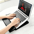 thumbnail image 4 of 11-12 Inch Universal Laptop Sleeve Case with Adjustable Stand - Leather Protective Cover, Magnetic Closure, Portable Computer Bag for 11-12 Inch Laptops, 4 of 8