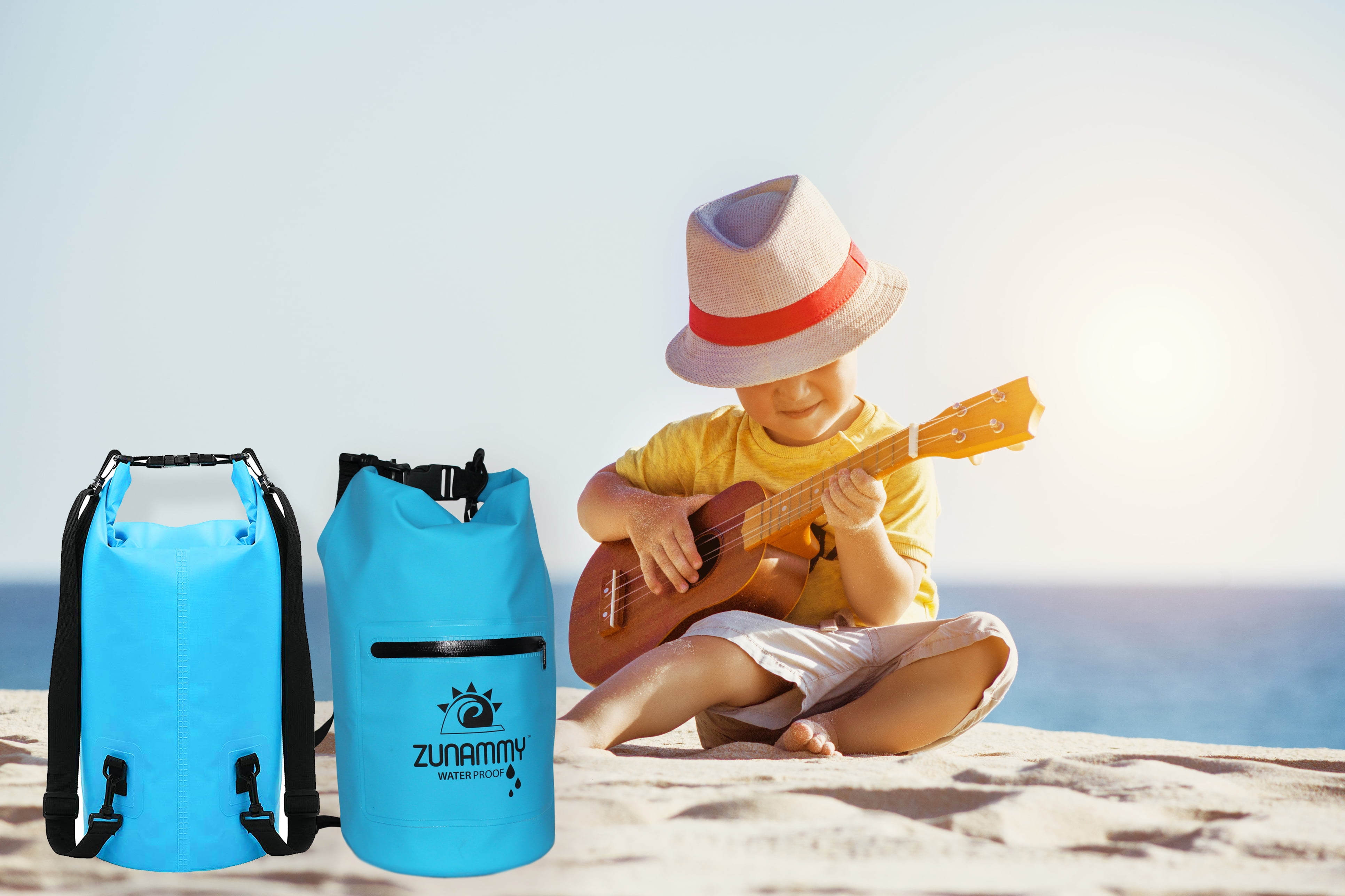 Zunammy 10 LT Waterproof Dry Bag with Outer Pocket