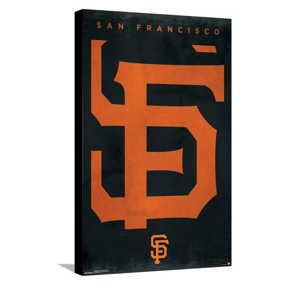 MLB San Francisco Giants - Logo 25 Canvas Wall Poster, 14.725" x 22.375"