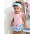 thumbnail image 5 of Gerber Baby Girl Onesies Bodysuit, Diaper Cover & Headband Outfit Set, 3-Piece, (0/3 Months - 12 Months), 5 of 17