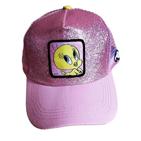 Tweety Bird Pink Adjustable Snapback Baseball Cap Hat