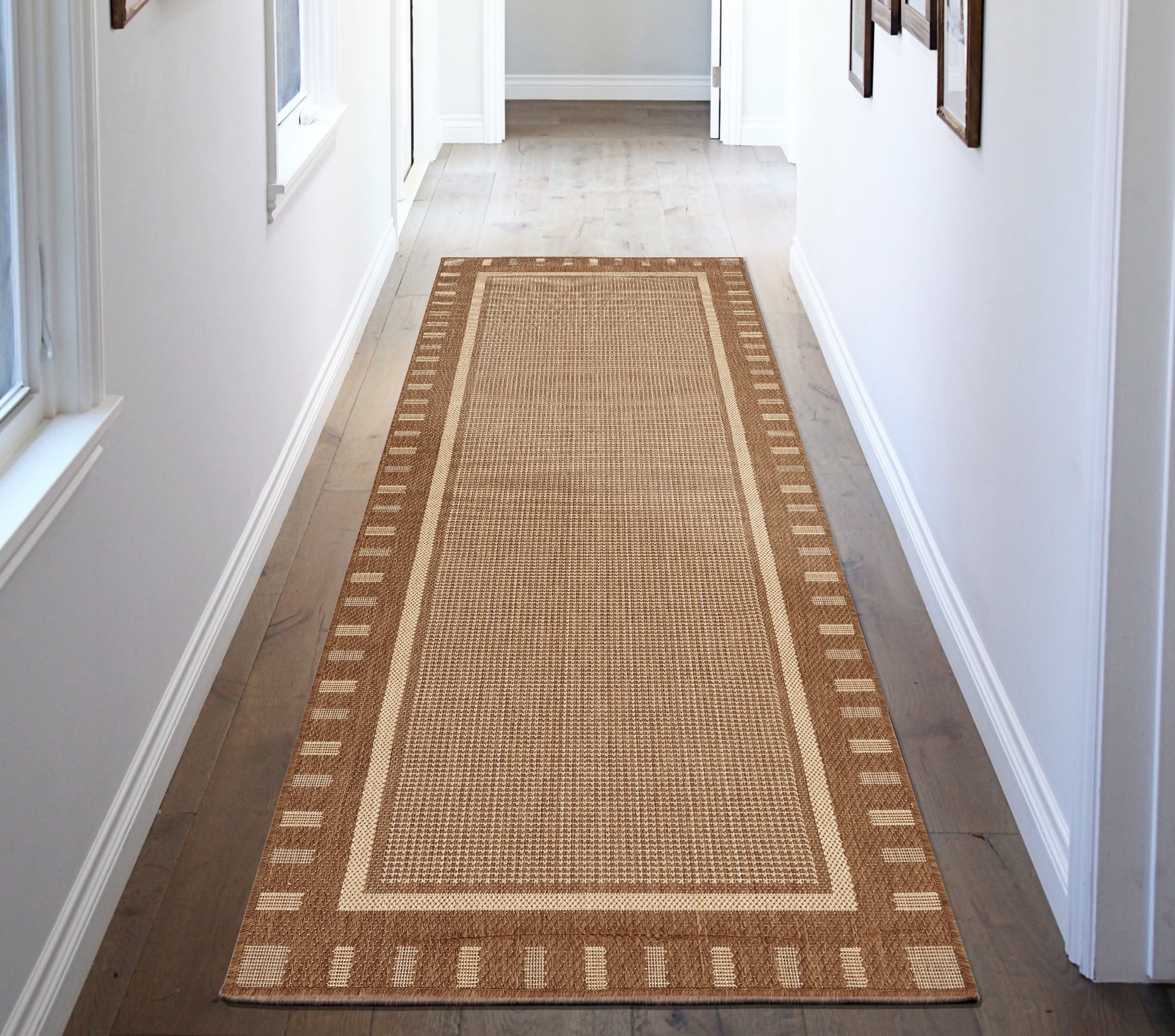 Ottomanson Jardin Collection Contemporary Bordered Design Indoor