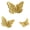 Rustic Butterfly-3, variant on Wood Wall Decor, Metal Rustic Wall Art Farmhouse Wall Decorations Multiple Floral Hanging Decor for Bathroom Living Room Home Office Garden Kitchen