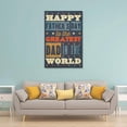 thumbnail image 2 of Greatest Dad in The World Print Father's Day Gifts Meaningful Artwork Father's Love Is Like A Mountain Thank You for Being There Bedroom Canvas Posters Wall Art, 2 of 7