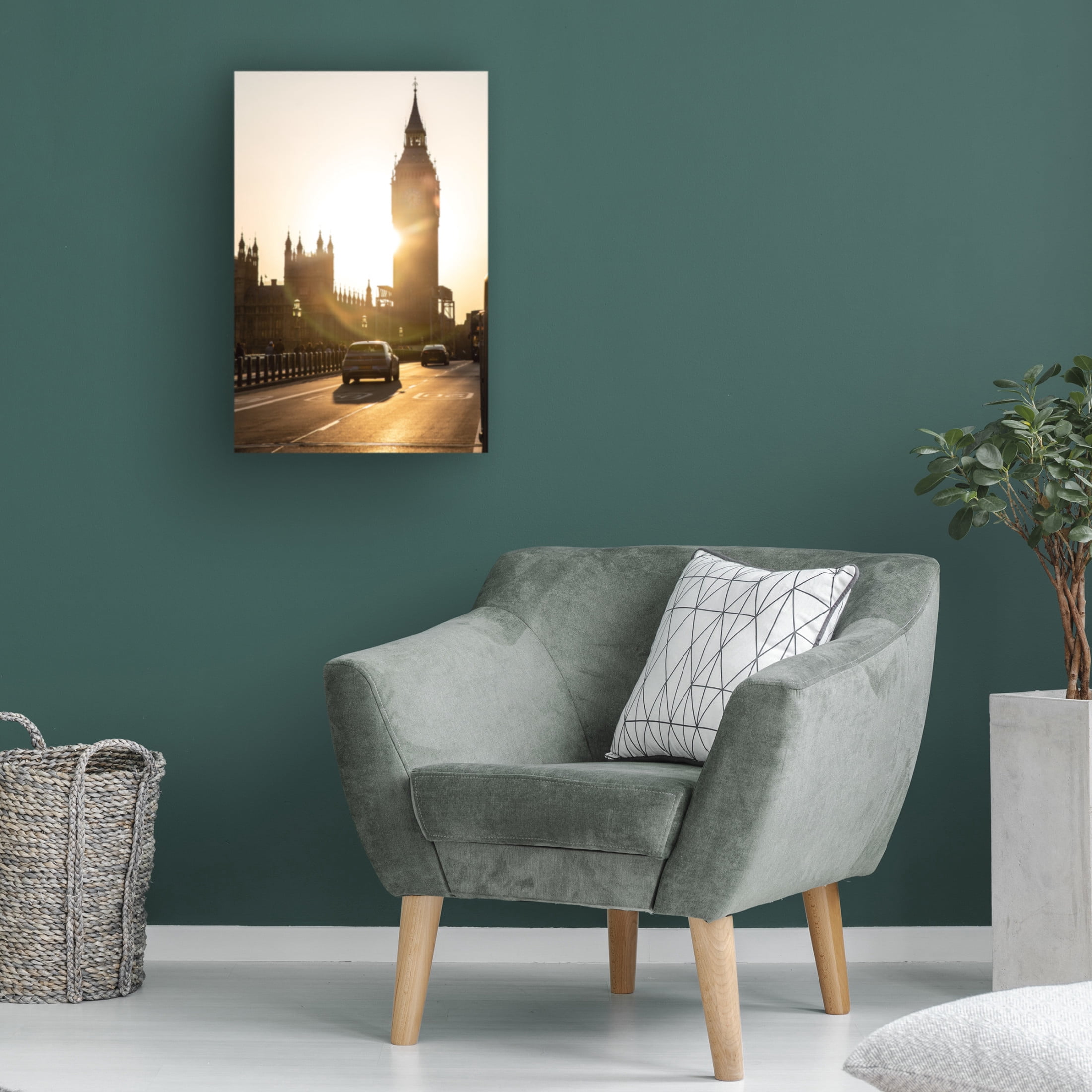 Canvas Wall Art - Allison Burton 'London2024' Wall Art for Living Room, Bedroom, or Office Décor by Trademark Fine Art - 12 x 19 Inches