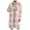 Pink, variant on 2024 Autumn and Winter Fashion Plaid Jackets for Womens Plus Size Straight Cardigan Button Pocket Coat