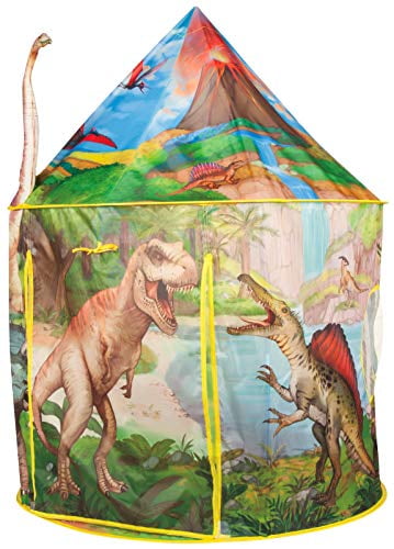 Children Playhouse Pop-up Tent 47 x 47 x 40 Dino Theme Play Tent Indoor or Outdoor Tent for Boys and Girls Dinosaur Kids Play Tent Perfect Kid's Gift 