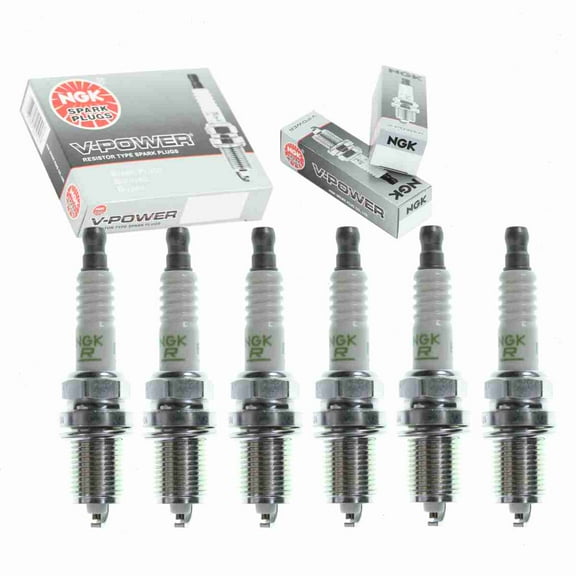 6 pc NGK V-Power Spark Plugs compatible with Toyota Camry 3.0L V6 1996-2001