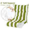thumbnail image 6 of High Back Chair Cushions Set of 2, Adirondack Chair Cushion with Waterproof, Rocking Chair Cushion for Outdoor Patio, Garden Porch 45”x 22”x 4(grass white）, 6 of 7