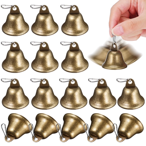20 Pcs Bells For Crafts Small Bells Vintage Bells Metal Bell Statues Hanging Bell Christmas Bell Ornament Wind Chime Bell Accessories