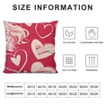 thumbnail image 5 of Valentines Day Pillow Cover ,White Decorations Holiday Farmhouse Decorative Pillow Case Decor for Sofa Couch, 5 of 5