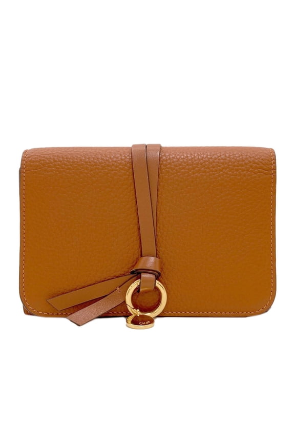 Pre-Owned Chlo Chloe Alphabet Long Wallet Leather Women's CHLOE