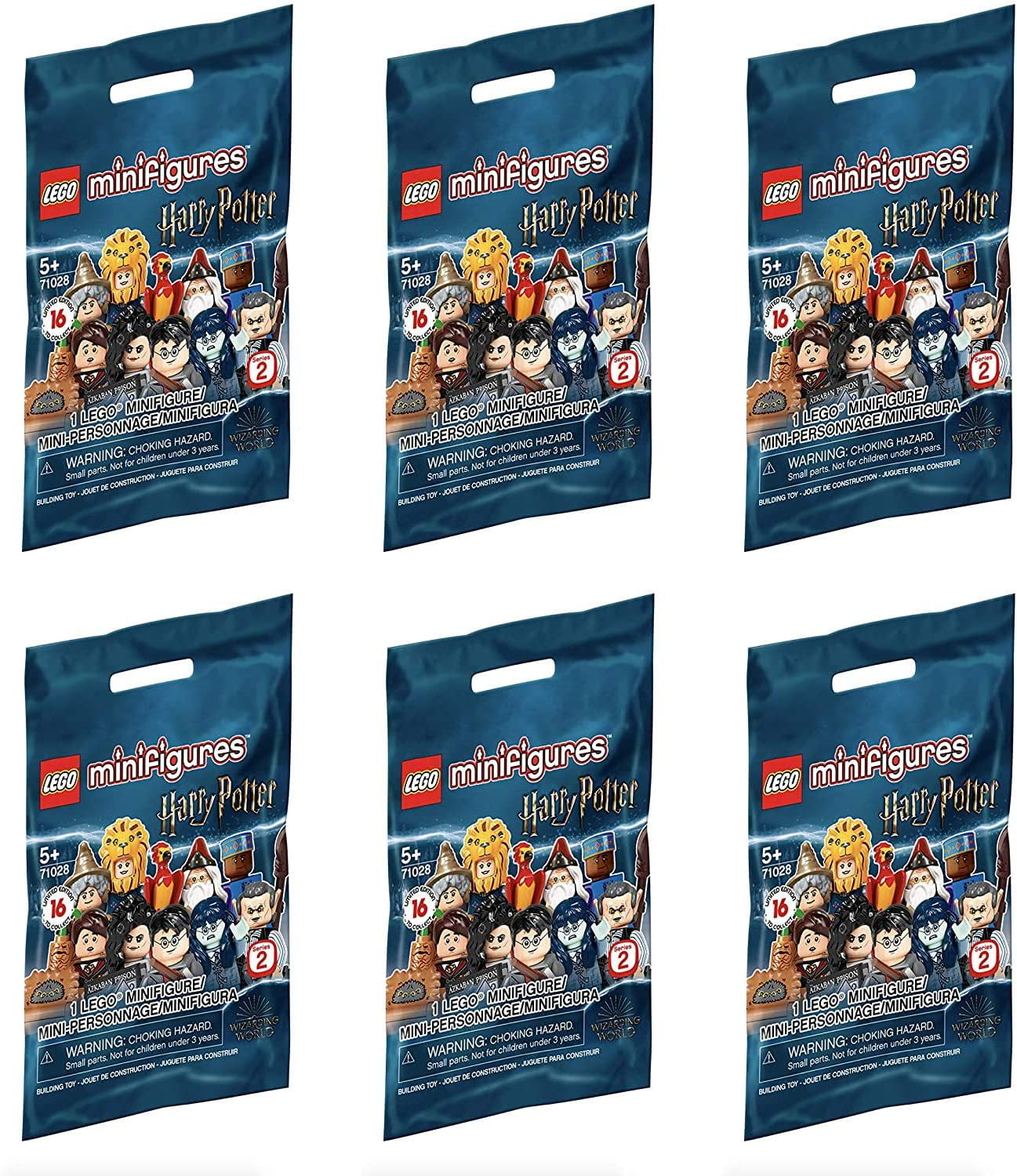 71028 Lot of 8 Blind Bags New Sealed Lego Harry Potter Minifigures Series 2 