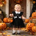 thumbnail image 6 of CAIXIA Baby Halloween Outfit Girl Ruffle Backless Tutu Romper Dress Bow Detail Party Wear 0-24M, 6 of 8