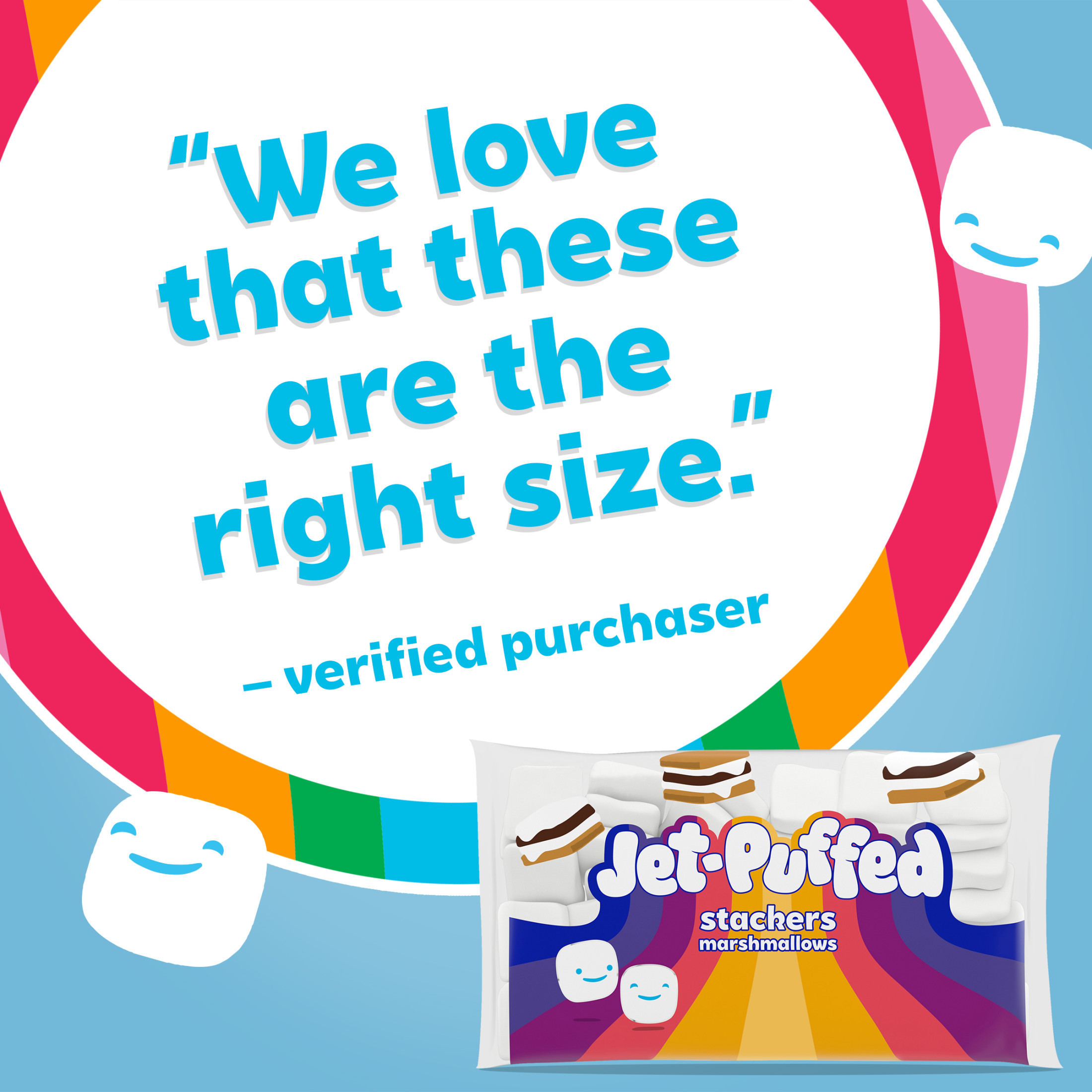 Jet-Puffed Stackers Marshmallows, 8 oz. Bag