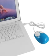 Dpisuuk Wired Mouse, Cute Rabbit Shaped Computer Mouse, Optical USB Corded Mouse, Kids Mouse for Laptop PC Desktop Computer (Blue)