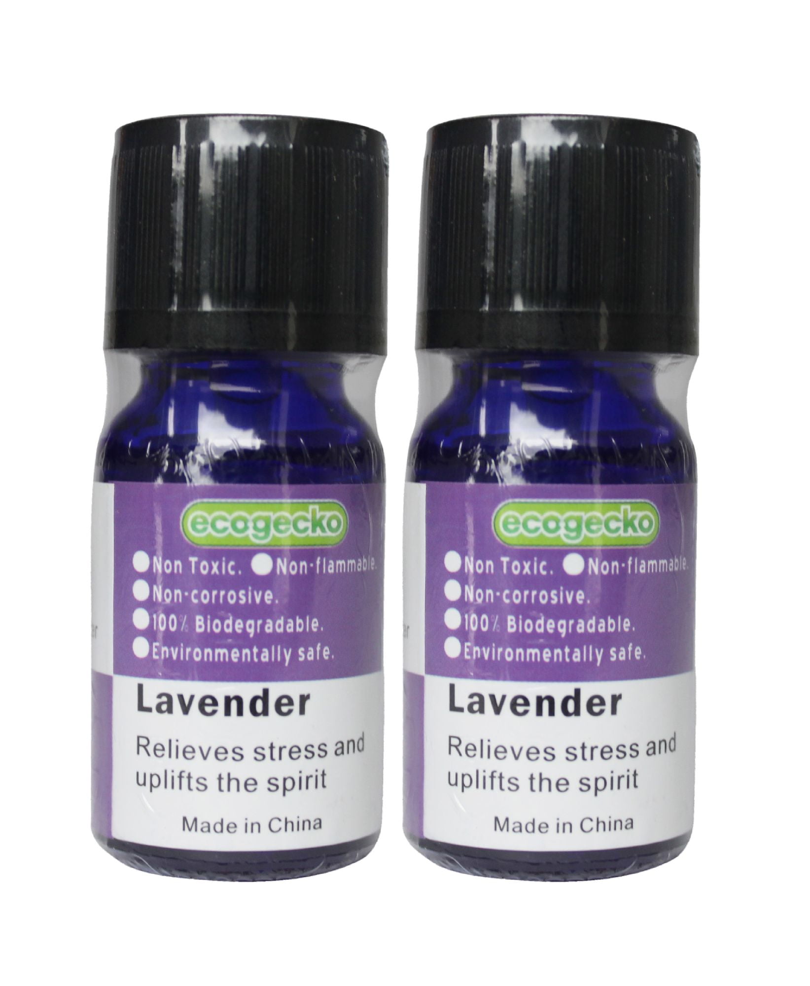 Ecogecko Fragrant Aroma Oil (10 ml) for Water Based Air Revitalizer Air Freshener Oil Diffuser Aromatherapy - Lavender Scent Oil, 2 Pack