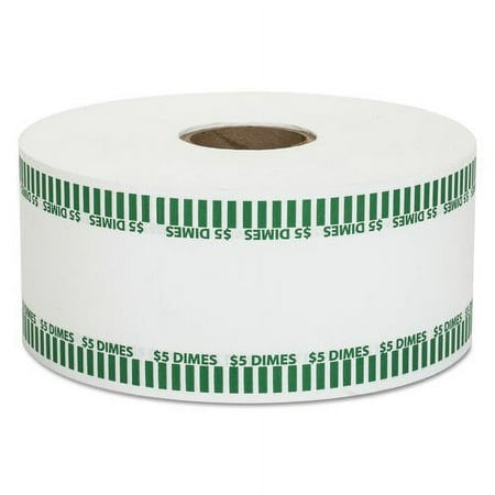 MMF Industries Automatic Coin Flat Wrapper Rolls, Dimes, 1900 Wrappers/Roll