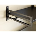 thumbnail image 3 of ABCOOL Wall Mount Microwave Oven Shelf Rack for Kitchen Home, Carbon Steel Counter Countertop Holder with Hook Rail and 3 Slidable Hooks, 3 of 8