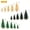 15PCS, variant on Mini Christmas Tree Decor - Eco-Friendly Small Holiday Decorations for Office, Dorm & Kids Room, Non-Fading Festive Tabletop Tree with Creative Design