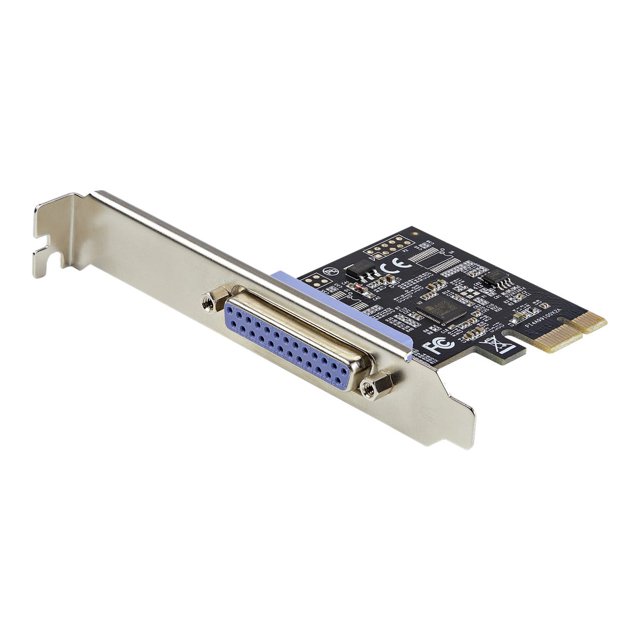 StarTech.com 1-Port Parallel PCIe Card - PCI Express to Parallel DB25 Adapter Card - Desktop Expansion LPT Controller for Printers, Scanners & Plotters - SPP/ECP - Standard/Low Profile (PEX1P2)