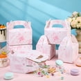 thumbnail image 4 of 24 Pack Pink Floral Paper Gift Boxes Party Favor Gift Gable Boxes with Chinoiserie Floral Printed Candy Treat Box for Wedding Birthday Tea Bridal Shower Party, 4 of 6