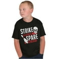 thumbnail image 5 of Strike Spare Funny Bowling Team Crewneck T Shirts Boy Girl Teen Brisco Brands L, 5 of 6