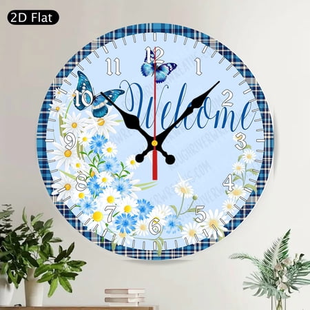 Angel Wings Memorial Round Wall Clock Loss of Loved One Sympathy Gift Home Decor