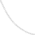 thumbnail image 2 of 14k White Gold Designer Rolo Chain Necklace 1.82mm Small Lobster Claw Closure 24 Inch Chain Necklace for Women and Men, 2 of 2