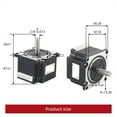 thumbnail image 2 of Nema 23 Stepper Motor 41mm 2.8A 0.55NM 23HS4128 Stepper Motor For CNC Grind Foam Plasma Cut ,Easy to Use, 2 of 6
