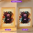 thumbnail image 2 of Labrador Retriever Portrait Watercolor Vintage Retro Styles Acrylic Plaque with Wood Photo Frame Box Lab Dog Lover Gifts Light Box - 00001, 2 of 5