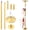 Gold, variant on Gold Dance Pole Spinning Static Portable Adjustable Height 7.3-9ft Heavy Duty Steel 440lb Capacity for Home Gym Club