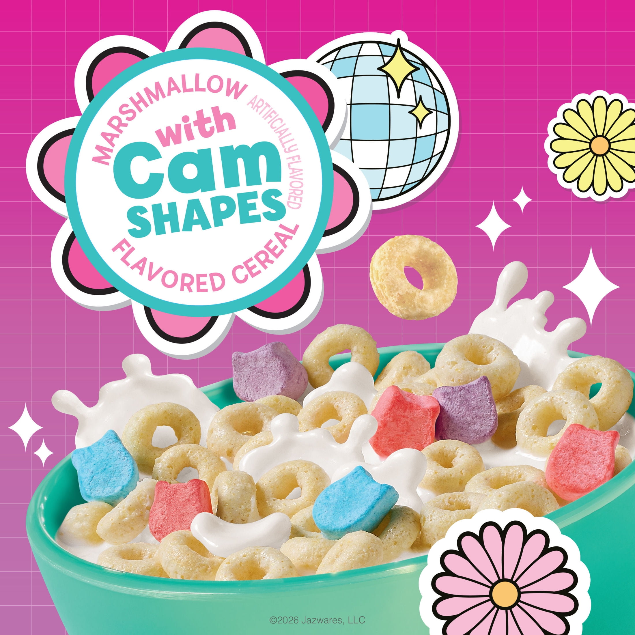 (8 pack) Kellogg's Spring Vibes Original with Marshmallows Breakfast Cereal, Kids Cereal, 11.6  oz