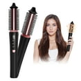 thumbnail image 2 of Cordless Volumizing Hot Brush, Rechargeable 3-in-1 Hair Styler for On-the-Go Styling, Portable Ceramic Ionic Straightener & Curler Comb for Travel, Home & Office, 2 of 15
