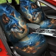thumbnail image 4 of Chririnla Car Seat Covers Wolf Galaxy Print Set of 2 Waterproof Auto Accessories Protectors Car Decor Universal Fit for Car Truck SUV, 4 of 7